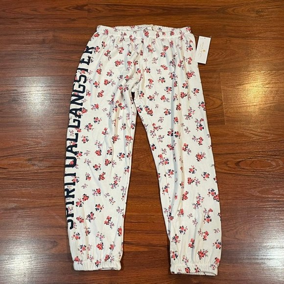 SPIRITUAL GANGSTER LOGO FLORAL SWEATPANTS - Picture 7 of 8